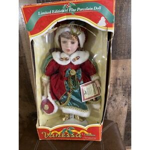 Vanessa Collection Porcelain Doll Timeless Treasures Christmas Limited Ed. 2007